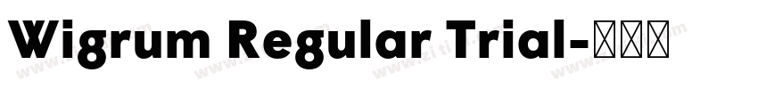 Wigrum Regular Trial字体转换